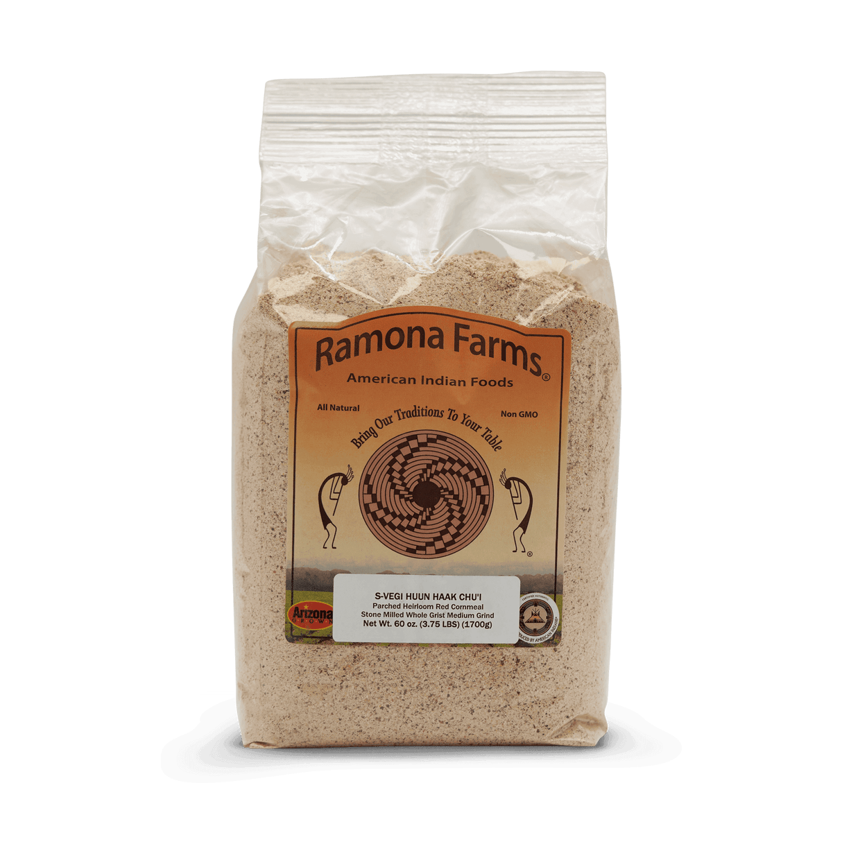 Ramona Farms Heirloom Red Cornmeal (S-Vegi Huun Haak Chu’i ) – 24 oz