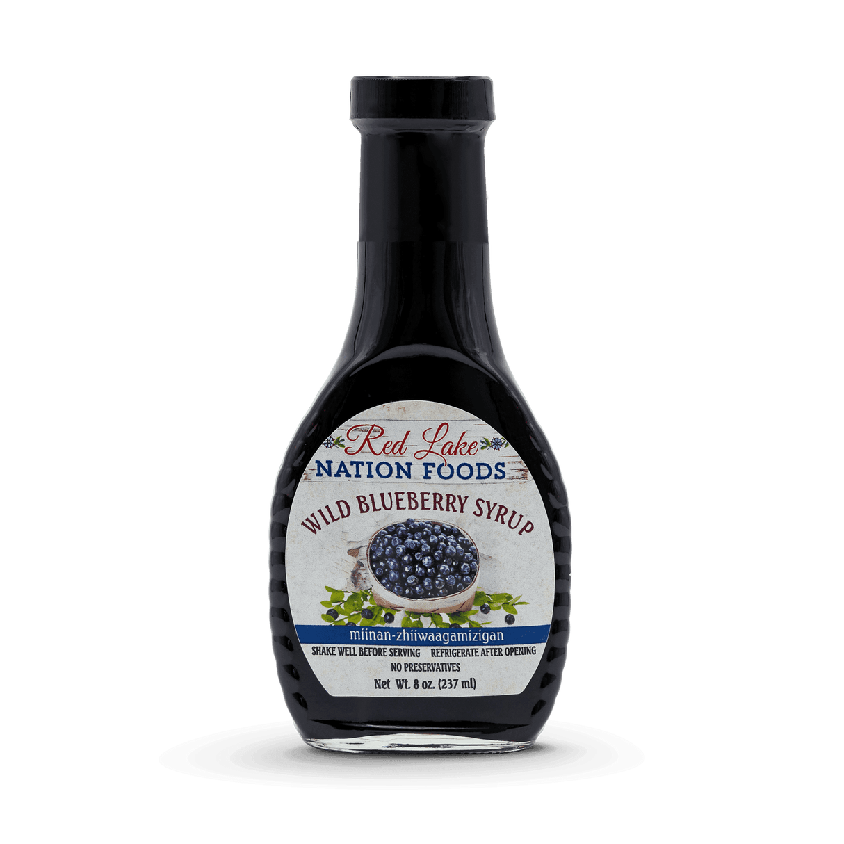 Red Lake Nation Foods Wild Blueberry Syrup (miinan-zhiiwaagamizigan)